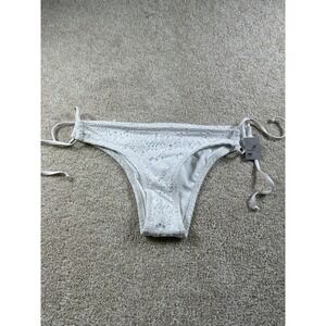 Missimo Cheeky Women's Swim Bottom White Small Lace Cheeky Bikini